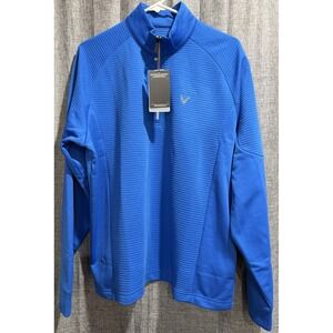 Callaway Men's Size M Long Sleeve 1/4 Zip UPF Ribbed Opti-Dri Pullover Golf NWT